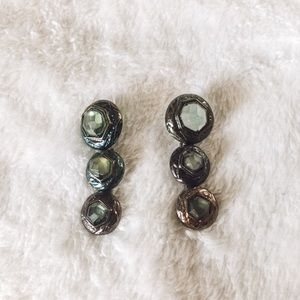 Dusty blue earrings